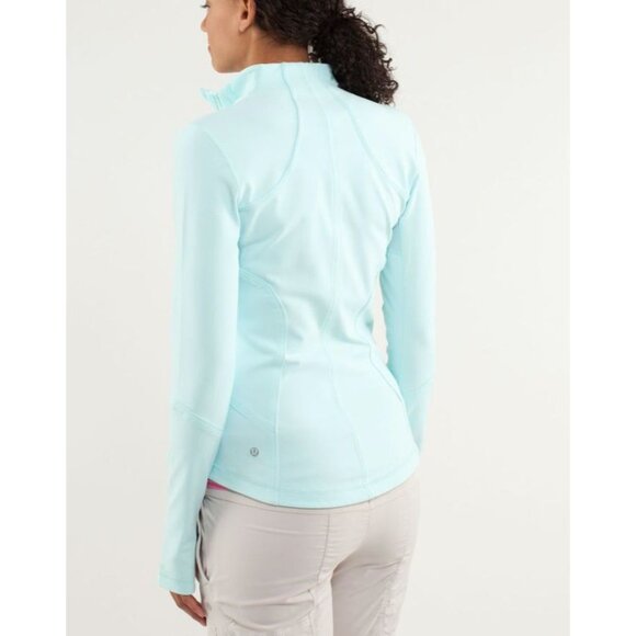 Lululemon Forme Jacket Aquamarine Blue Full Zip Size 4 - Picture 2 of 6